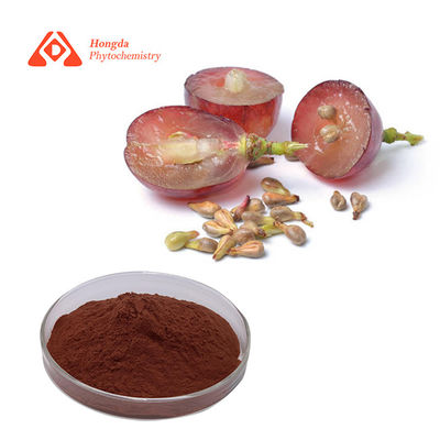 chiết xuất thực vật tự nhiên 95% Proanthocyanidins Chiết xuất hạt nho bột chất chống oxy hóa Chiết xuất hạt nho